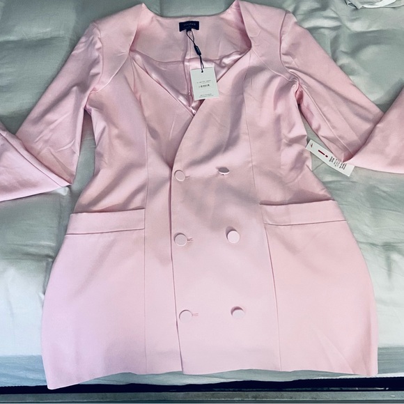 BARDOT FRIDA BLAZER DRESS SOFT PINK XXL - Picture 5 of 13